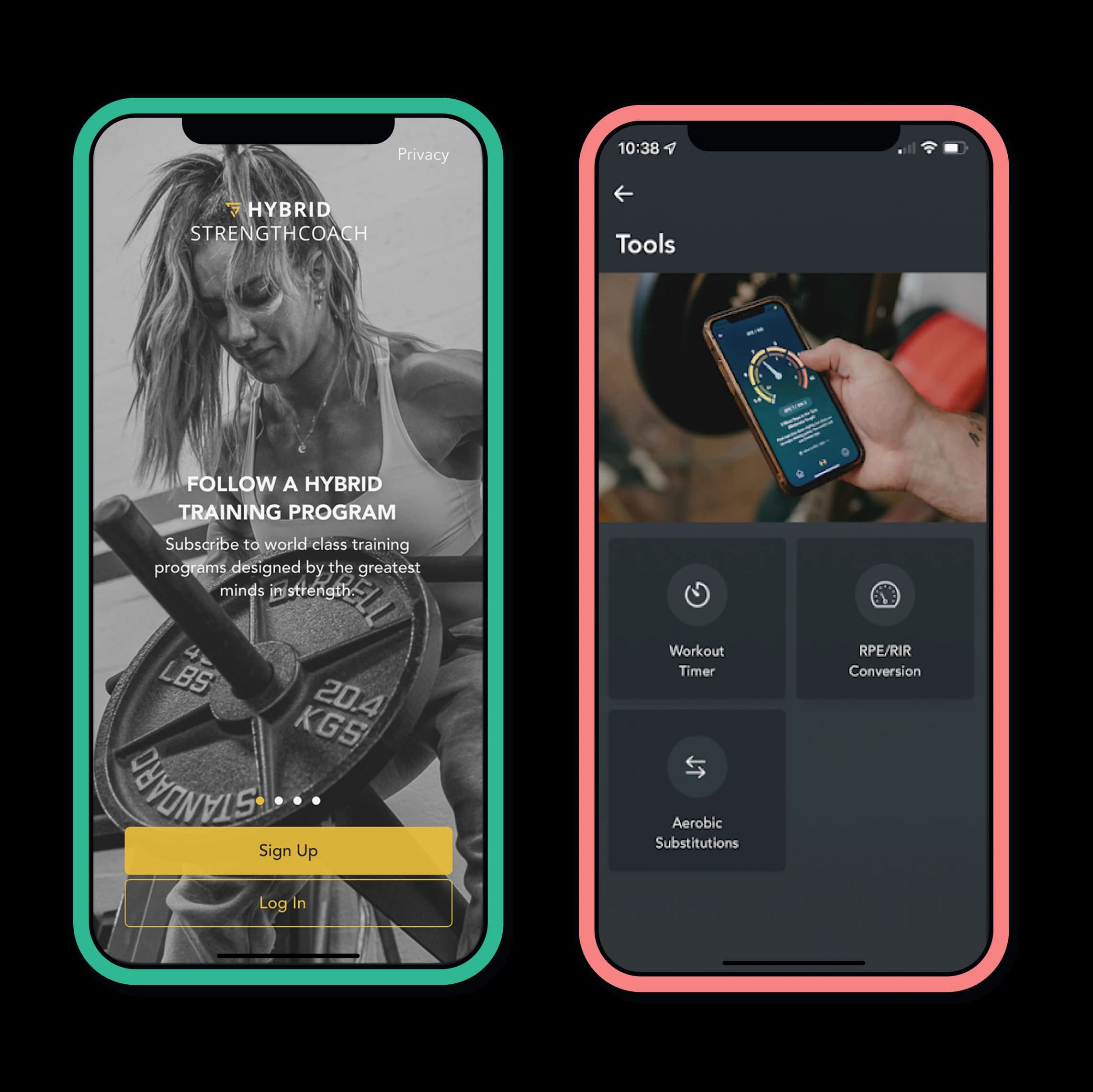 Hybrid permonace method fitess app
