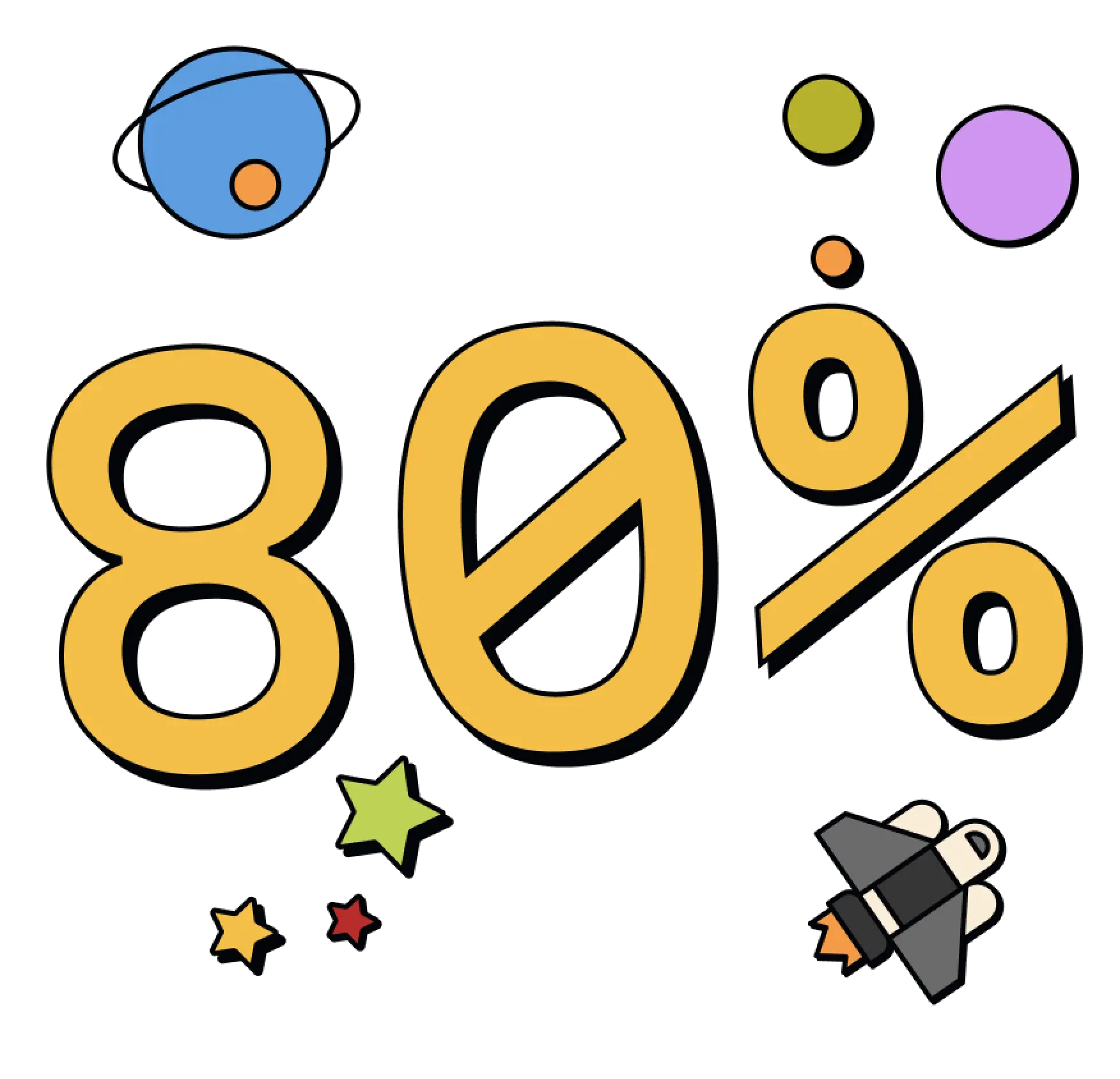 80 percent referral clients